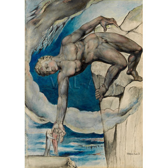 РЕПРОДУКЦИИ НА КАРТИНИ Антей спуска Данте и Вергилий в „Последният кръг на ада“ (1827)